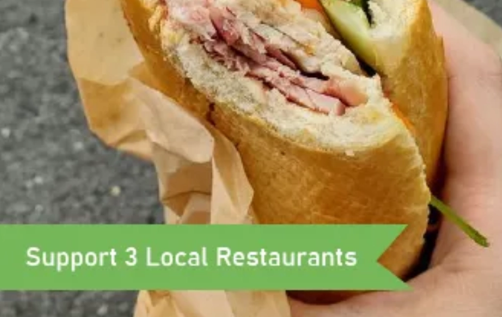 Support 3 Local Restaurants